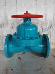 DIN PN10 cast steel flange diaphragm valve